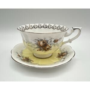 Royal Albert Tea Cup & Saucer Rose Marie Series DAYBREAK Yellow Rose Bone China